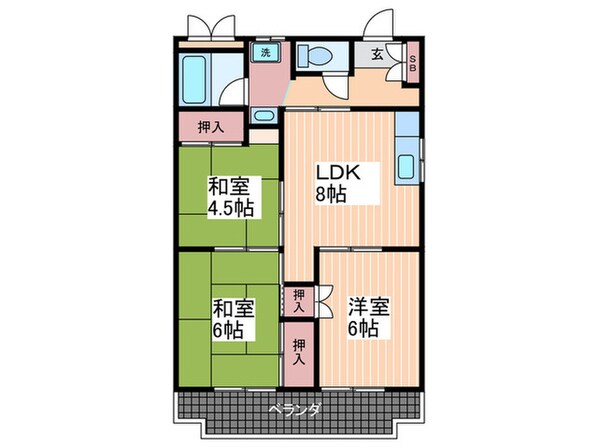 イトービルの物件間取画像